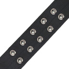 Coleira militar ajustável para cães com argola em D e fivela em metal.