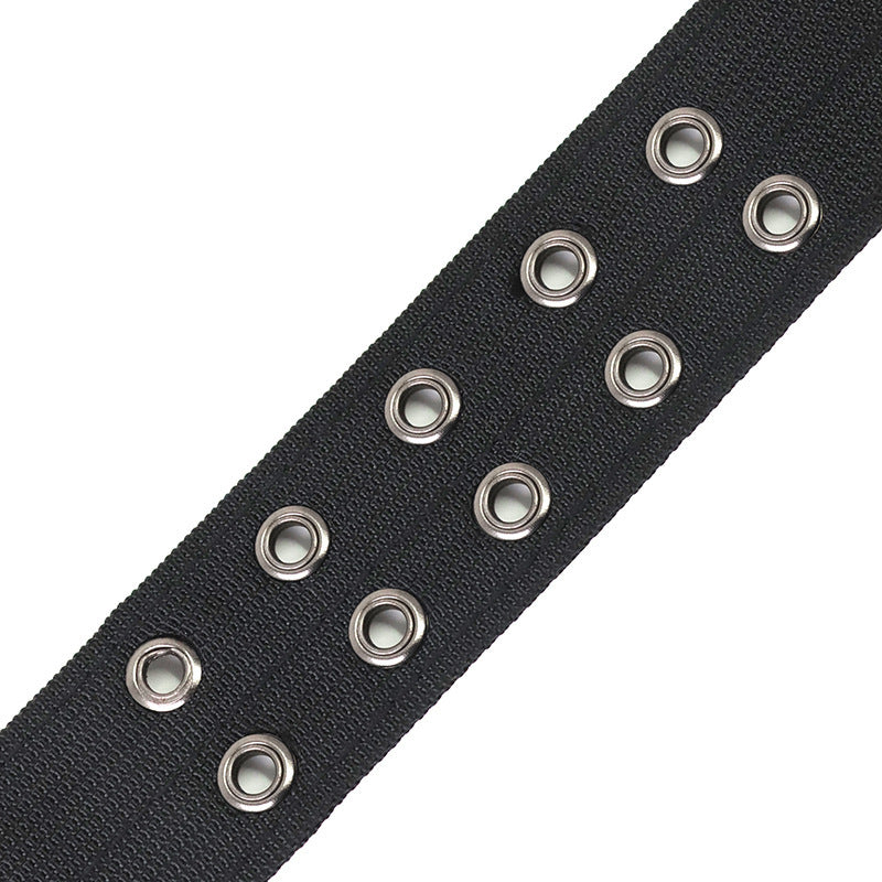 Coleira militar ajustável para cães com argola em D e fivela em metal.