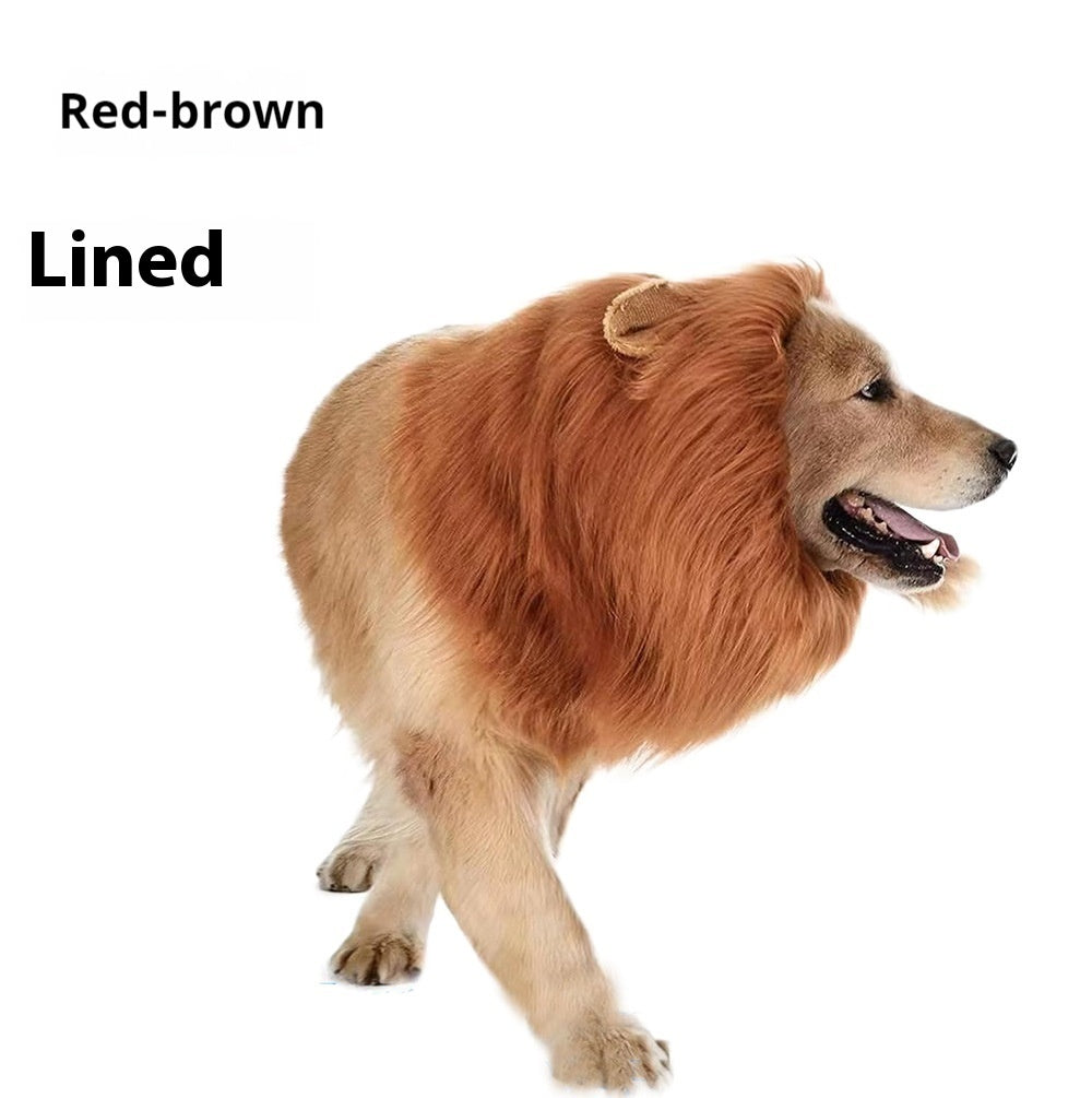 Capa engraçada para cabeça de leão de estimação "Rei da Selva"