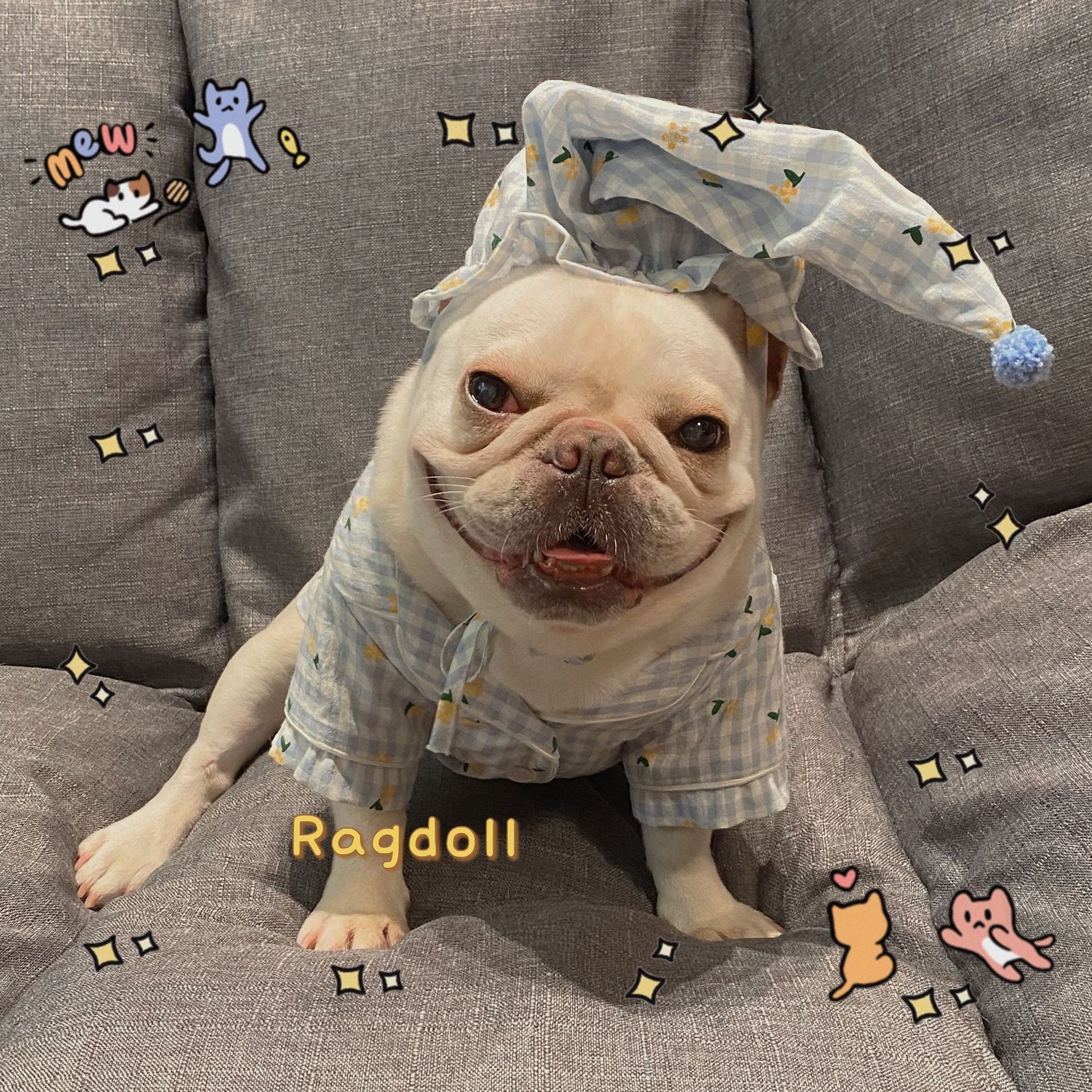 Pijama e gorro "ananás dorminhoco"