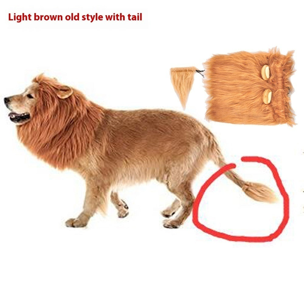 Capa engraçada para cabeça de leão de estimação "Rei da Selva"