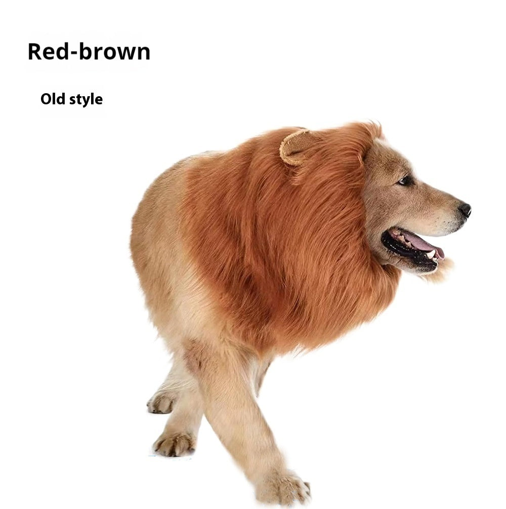 Capa engraçada para cabeça de leão de estimação "Rei da Selva"