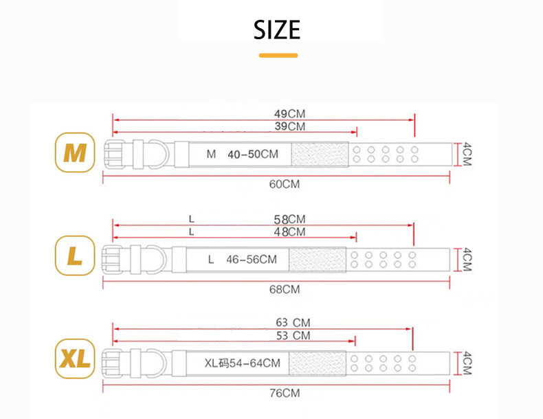 Coleira militar ajustável para cães com argola em D e fivela em metal.