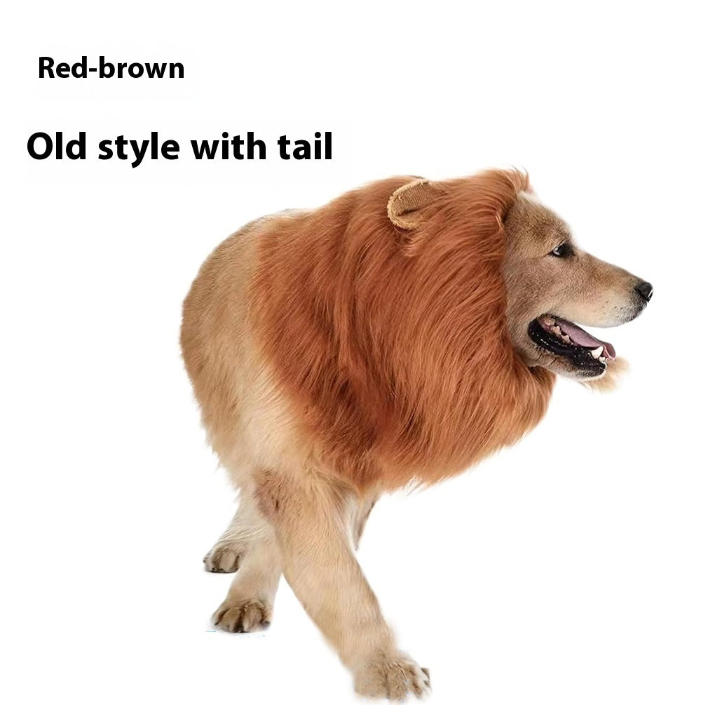 Capa engraçada para cabeça de leão de estimação "Rei da Selva"